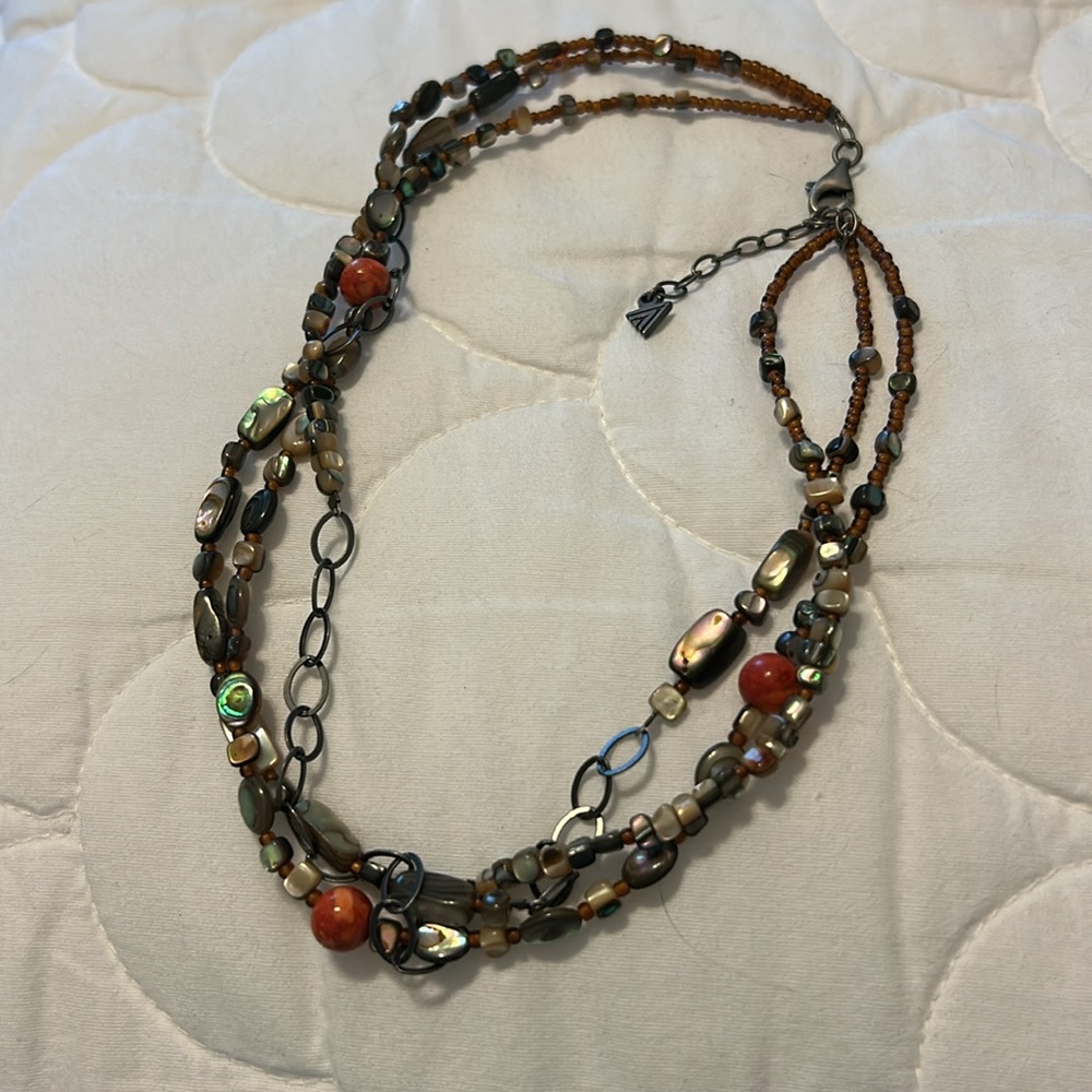 Beautiful Silpada Multicolor Beaded Necklace - image 3